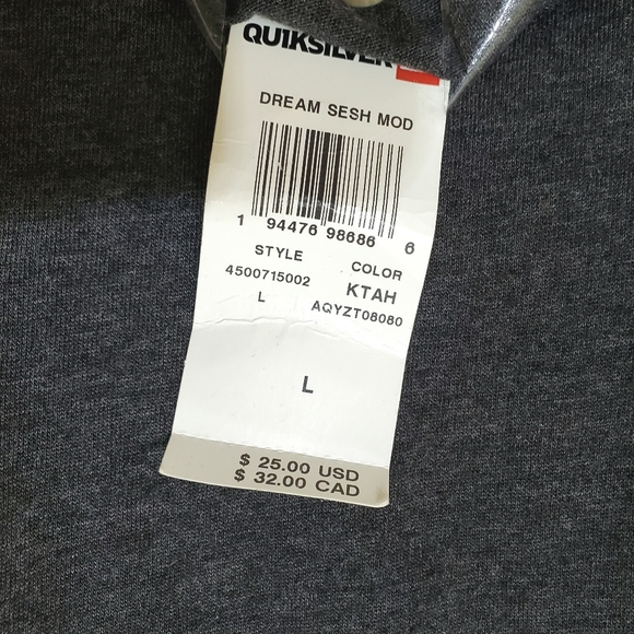 Quicksilver Men's Short Sleeve Mountain & Wave Dream Sessions Large - New - Picture 4 of 4